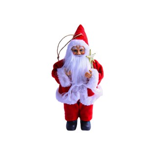 Տոնածառի խաղալիք Ձմեռ Պապ կախարդական փայտիկով AG25C-2-3 20սմ