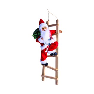 Ամանորյա զարդարանք սանդուղքով բարձրացող Ձմեռ պապ AG241-46-6 50սմ