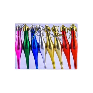 Տոնածառի խաղալիքների հավաքածու՝ սառցալեզվակների տեսքով AG242-47-7 9սմ 8 հատ