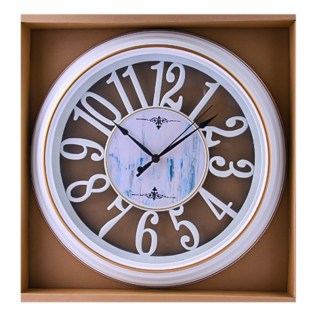 Պատի ժամացույց AG243-57-30 կլոր սպիտակ 40սմ