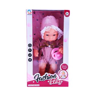 Խաղալիք նորածին տիկնիկ սոսկայով Fashion Baby H02-10 3+