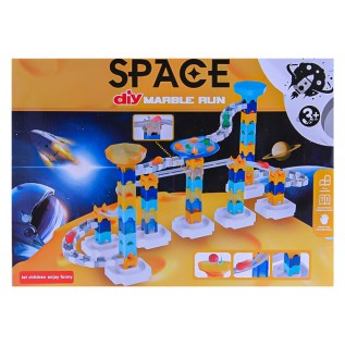 Խաղ պլաստմասե կոնստրուկտոր-լաբիրինթոս Space DIY Marble Run YDX306 շարիկի ճանապարհ սարքելու համար 110 կտոր 3+