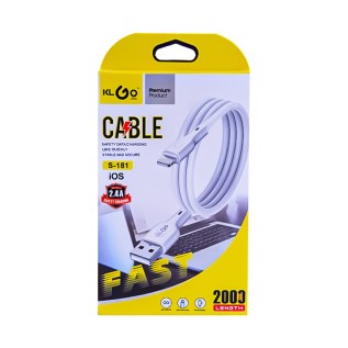 Լիցքավորման լար KLGO S-181 USB/Lightning 2մ AG251-13-21