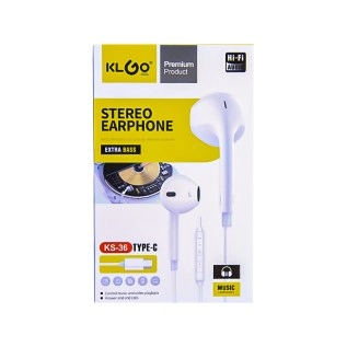 Լարային ստերեո ականջակալներ KLGO KS-36 TYPE-C AG251-13-45