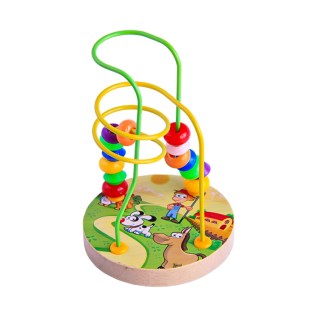 Զարգացնող խաղ փայտե լաբիրինթոս ուլունքներով Zhejiang Mut Toys MUT-012 AG251-29-1 3+
