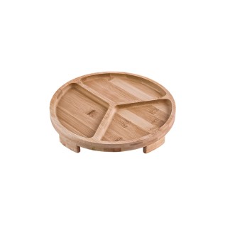 Մատուցարան AG253-30-48 կլոր 3 տեղանոց բամբուկ 24սմ