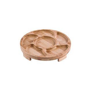 Մատուցարան AG253-30-50 կլոր 6 տեղանոց բամբուկ 24սմ