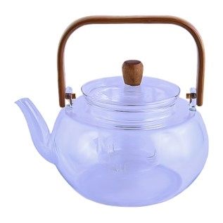 Թեյնիկ-թրմիչ Weimei AG253-21-20 ապակի փայտե բռնակով 1200մլ