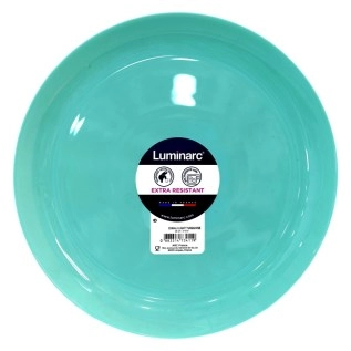 Assiette plate Venizia Light Turquoise 25 cm LUMINARC