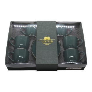 Սուրճի Բաժակ Lotus D01G-C905 90cc կանաչ փայլուն 3
