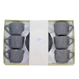 Սուրճի Բաժակ Lotus M03-C905 90մլ մոխրագույն անփայլ 6 հատ 2