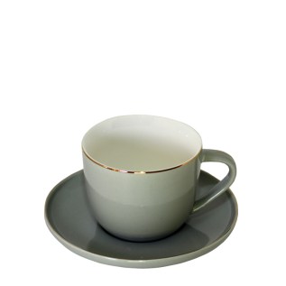 Սուրճի Բաժակ Lotus D19G-C905 90մլ մոխրագույն փայլուն 6 հատ 1
