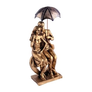 Արձանիկ «Տղա Աղջիկ Անձրևանոցով» 108 N44 ոսկեգույն