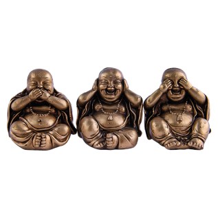 Հուշանվեր 3 դեկորատիվ արձանիկների հավաքածուն Բուդդա, որը խորհրդանշում է «չտեսնել չարը, չլսել չարը, չխոսել չարը» 108 N170