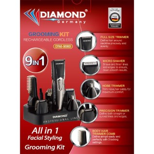 Մազ կտրելու, սափրվելու սարք, տրիմեր Diamond DM-9060 2