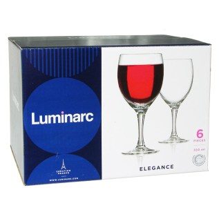 Գինու բաժակների հավաքածու Luminarc P2506 Elegance ապակի 350մլ 6 հատ 2