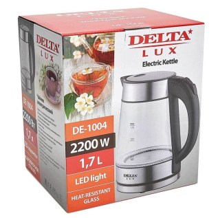 Էլեկտրական թեյնիկ Delta Lux DL-1004 ապակի 1.7լ 4