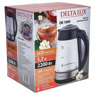 Էլեկտրական թեյնիկ Delta Lux DE-1009 ապակի 1.7լ 3