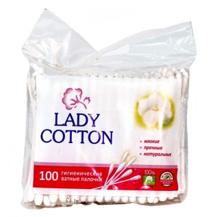Ականջի Փայտիկ Lady Cotton  100հտնց Զիպ/տոպրակ 1