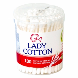 Ականջի Փայտիկ Lady Cotton 100հտնց Կլոր