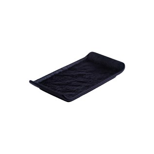 Մատուցարան Wilmax WL-661101/A SlateStone ուղղանկյուն սև ճենապակի 15x8սմ