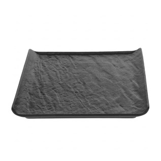 Քառակուսի ափսե Wilmax WL-661106/A SlateStone սև ճենապակի 21.5սմ