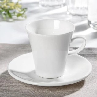 Սուրճի բաժակ Wilmax WL-993005/AB ճենապակի 160մլ սպիտակ 6 հատ 2