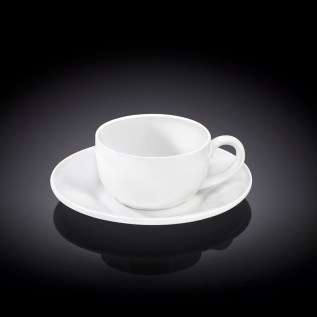 Սուրճի բաժակ Wilmax WL-993002/AB ճենապակի 100մլ սպիտակ 6 հատ 2