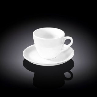 Սուրճի բաժակ Wilmax WL-993174/AB ճենապակի սպիտակ 110մլ 6 հատ 2
