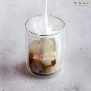 Լուծվող սուրճի, կապուչինոյի, թեյի բաժակ Wilmax WL-888784/A թերմո ապակի 300մլ 2
