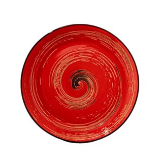 Կլոր ափսե Wilmax 669213/A 5511 N9 Spiral ճենապակի 23սմ կարմիր