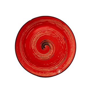 Կլոր ափսե Wilmax 669214/A 5512 N10 Spiral ճենապակի 25.5սմ կարմիր