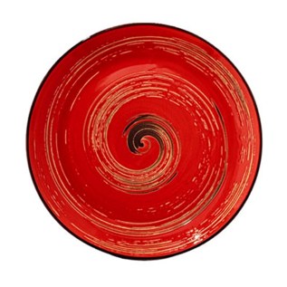 Կլոր ափսե Wilmax 669216/A 5513 N11 Spiral ճենապակի 28սմ կարմիր 1