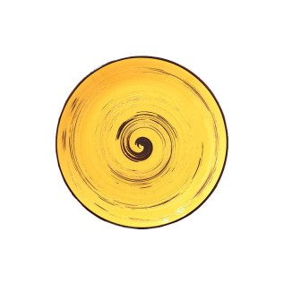 Կլոր ափսե Wilmax 669412/A 5569 N8 Spiral ճենապակի 20.5սմ դեղին