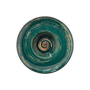 Ապուրի կլոր ափսե Wilmax 669525/A 5548 Spiral ճենապակի 24սմ կանաչ