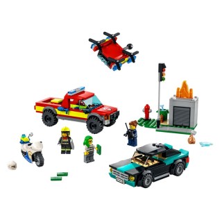 Կոնստրուկտոր LEGO City 60319 հրշեջ ջոկատ և ոստիկանական հետապնդում 295 կտոր 5+ 2
