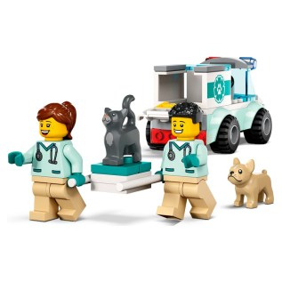 Կոնստրուկտոր LEGO City 60382 անասնաբույժ փրկարարների մեքենա 58 կտոր 4+ 4