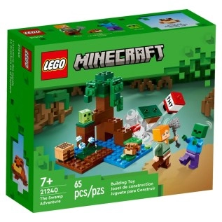 Կոնստրուկտոր LEGO Minecraft 21240 ճահճային արկած 65 կտոր 7+