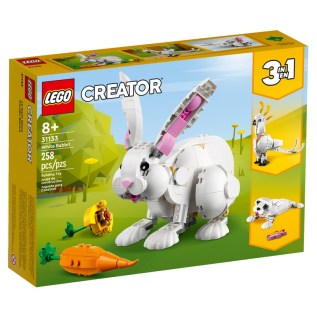 Կոնստրուկտոր LEGO Creator 31133 3-ը 1-ում սպիտակ նապաստակ 258 կտոր 8+