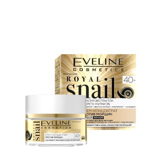 Դեմքի կրեմ-կոնցենտրատ Eveline Cosmetics Royal Snail հակակնճիռային 40+ 50մլ