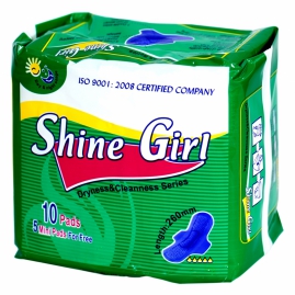 Միջադիր Shine Girl 10+5հտ 5 Կաթիլ 260մմ Բամբակ