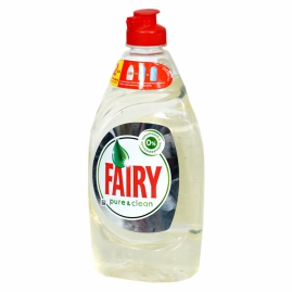 Հեղուկ Սպասքի Fairy 450մլ pure & clean Թափանցիկ