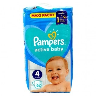 Տակդիր Pampers N4 62հտ 9-14կգ