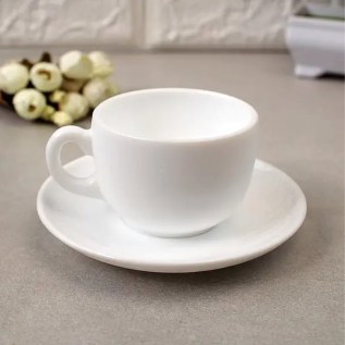 Սուրճի բաժակ Luminarc P3404 Essence ապակի սպիտակ 90մլ 6 հատ 2