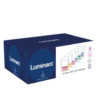 Վիսկիի բաժակ Luminarc L9480 Lisbonne Rainbow ապակի 300մլ 6 հատ 3