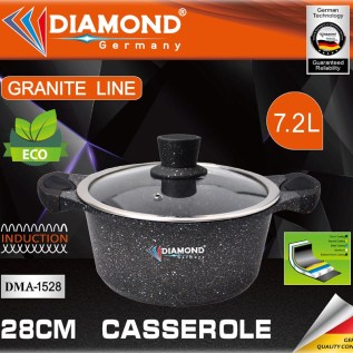 Կաթսա Diamond DMA-1528 Ալյումին / Գրանիտ 28սմ 7.2լ Սև 3
